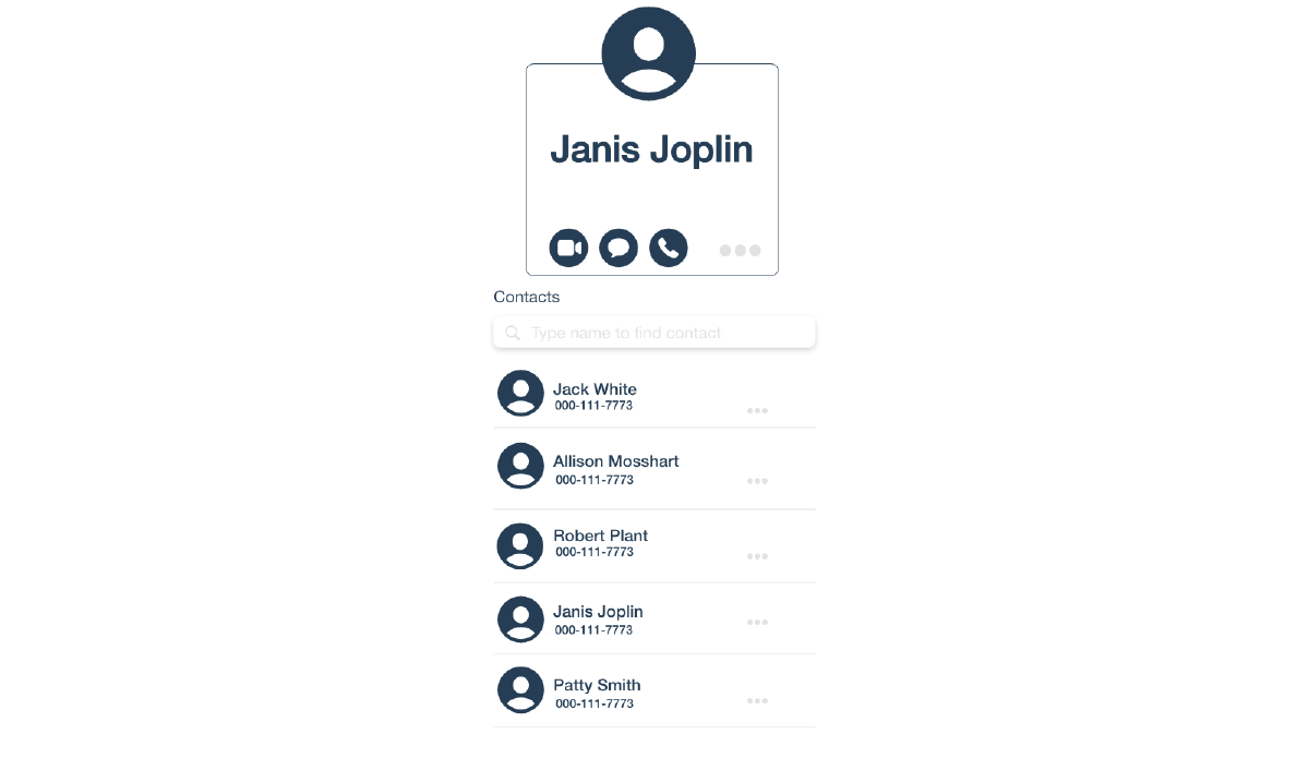 mobile contact interface