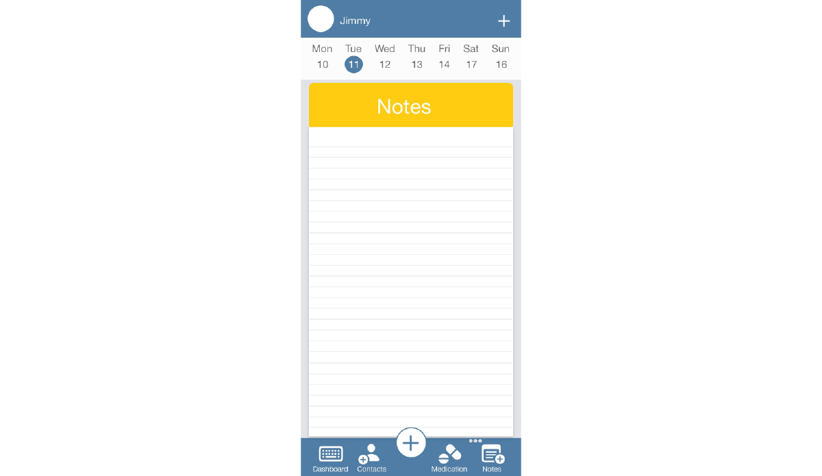 notepad on mobile app